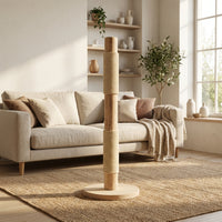 Kratzstamm CS0020 Natur Holz Design Kratzbaum 125 cm hoch Naturkratzbaum