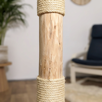 Kratzstamm CS0020 Natur Holz Design Kratzbaum 125 cm hoch Naturkratzbaum