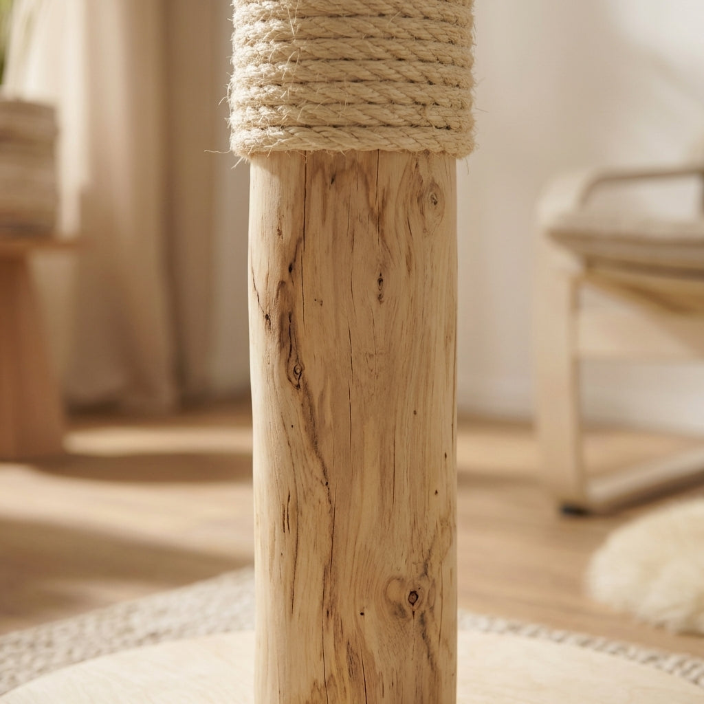 Kratzstamm CS0016 Natur Holz Design Kratzbaum 85 cm hoch Naturkratzbaum