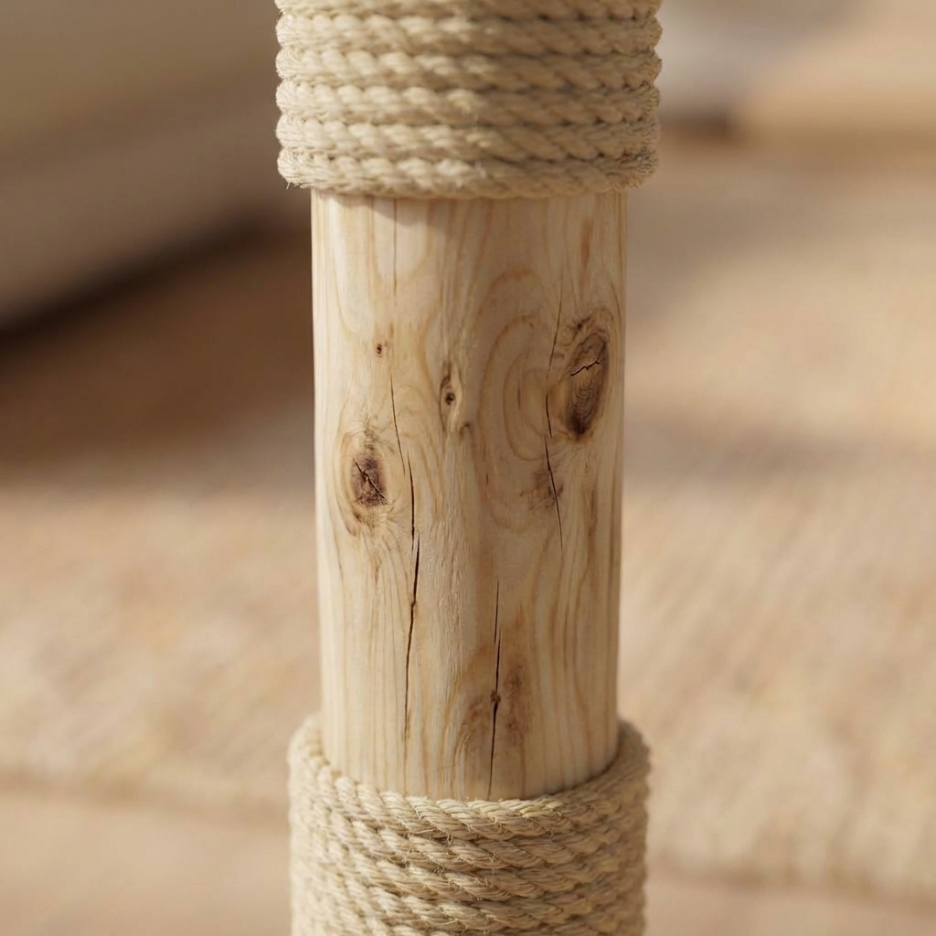 Kratzstamm CS0017 Natur Holz Design Kratzbaum 100 cm hoch Naturkratzbaum