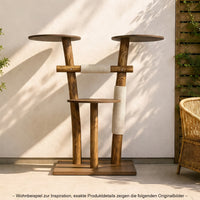 Outdoor Naturkratzbaum CA0010 Kratzbaum Natur Holz Design 105 cm hoch Katzenbaum