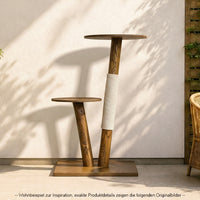 Outdoor Naturkratzbaum CA0012 Kratzbaum Natur Holz Design 105 cm hoch Katzenbaum