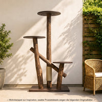 Outdoor Naturkratzbaum CA0038 Kratzbaum Natur Holz Design 155 cm hoch Katzenbaum