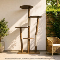 Outdoor Naturkratzbaum CA0008 Kratzbaum Natur Holz Design 175 cm hoch Katzenbaum