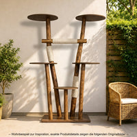 Outdoor Naturkratzbaum CA0001 Kratzbaum Natur Holz Design 175 cm hoch Katzenbaum