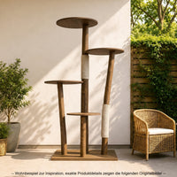 Outdoor Naturkratzbaum CA0039 Kratzbaum Natur Holz Design 175 cm hoch Katzenbaum