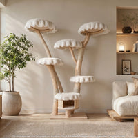 Naturkratzbaum 4627 Kratzbaum Natur Holz Design 200 cm hoch Katzenbaum