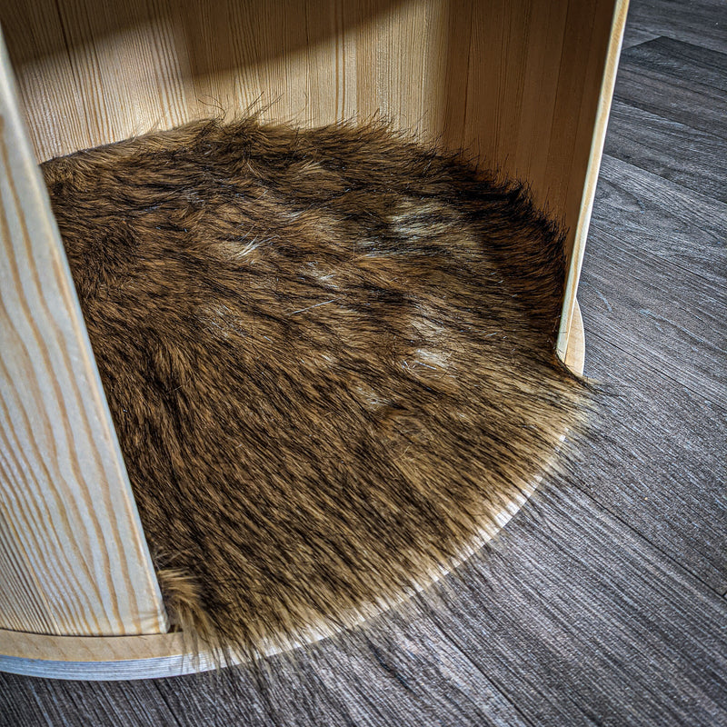 Katzenhäuschen 118 cm hoch 45 cm Durchmesser Natur Holz Design Kratzbaum 2672 Naturkratzbaum