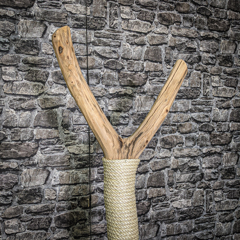 Katzenhäuschen 118 cm hoch 45 cm Durchmesser Natur Holz Design Kratzbaum 2672 Naturkratzbaum