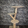 Naturkratzbaum 126 cm hoch Kratzbaum Natur Holz Design 2677 Katzenbaum