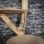 Naturkratzbaum 126 cm hoch Kratzbaum Natur Holz Design 2677 Katzenbaum