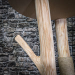 Naturkratzbaum 205 cm hoch Kratzbaum Natur Holz Design 2693 Katzenbaum
