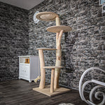Naturkratzbaum 175 cm hoch Kratzbaum Natur Holz Design 2699 Katzenbaum