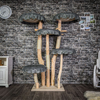 Naturkratzbaum 177 cm hoch Kratzbaum Natur Holz Design 2703 Katzenbaum