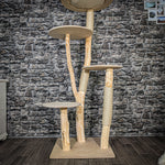 RESERVIERT Naturkratzbaum 2475 Kratzbaum Natur Holz Design 165 cm hoch