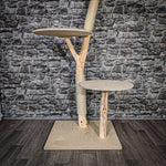 Naturkratzbaum 2484 Kratzbaum Natur Holz Design 135 cm hoch