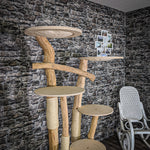 Naturkratzbaum 2037 Kratzbaum Natur Holz Design 180 cm hoch