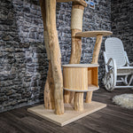 Naturkratzbaum 2047 Kratzbaum Natur Holz Design 177 cm hoch