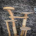Naturkratzbaum 2047 Kratzbaum Natur Holz Design 177 cm hoch