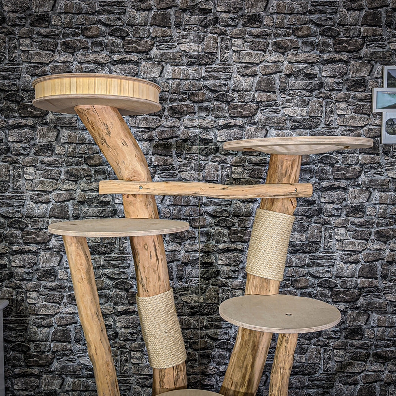 Naturkratzbaum 2047 Kratzbaum Natur Holz Design 177 cm hoch