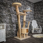 Naturkratzbaum 2047 Kratzbaum Natur Holz Design 177 cm hoch