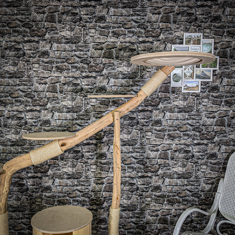 Naturkratzbaum 2049 Kratzbaum Natur Holz Design 175 cm hoch