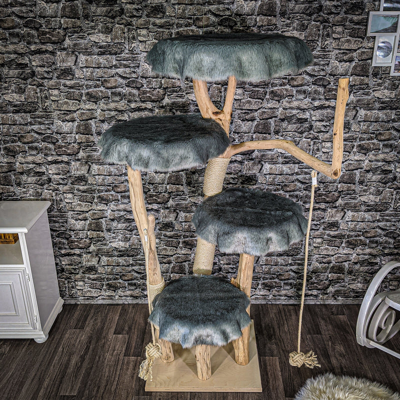 Naturkratzbaum 2053 Kratzbaum Natur Holz Design 173 cm hoch