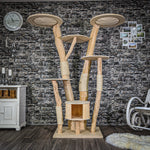 Naturkratzbaum 2056 Kratzbaum Natur Holz Design 187 cm hoch