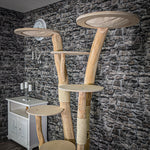 Naturkratzbaum 2056 Kratzbaum Natur Holz Design 187 cm hoch