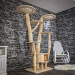 Naturkratzbaum 2056 Kratzbaum Natur Holz Design 187 cm hoch