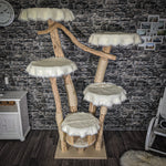 Naturkratzbaum 2059 Kratzbaum Natur Holz Design 210 cm hoch