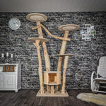 Naturkratzbaum 2059 Kratzbaum Natur Holz Design 210 cm hoch