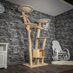 Naturkratzbaum 2059 Kratzbaum Natur Holz Design 210 cm hoch