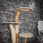 Naturkratzbaum 2060 Kratzbaum Natur Holz Design 135 cm hoch