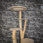 RESERVIERT Naturkratzbaum 2061 Kratzbaum Natur Holz Design 160 cm hoch