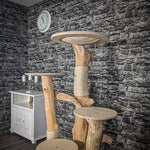Naturkratzbaum 2066 Kratzbaum Natur Holz Design 150 cm hoch