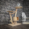 Naturkratzbaum 2068 Kratzbaum Natur Holz Design 125 cm hoch