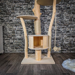 Naturkratzbaum 2075 Kratzbaum Natur Holz Design 155 cm hoch