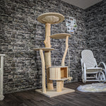 Naturkratzbaum 2075 Kratzbaum Natur Holz Design 155 cm hoch