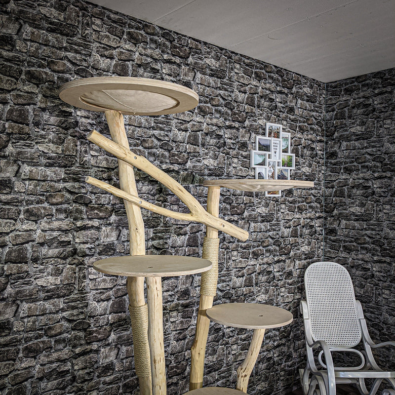 Naturkratzbaum 2081 Kratzbaum Natur Holz Design 192 cm hoch