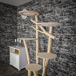 Naturkratzbaum 2081 Kratzbaum Natur Holz Design 192 cm hoch