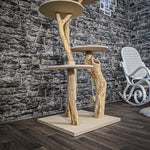Naturkratzbaum 2082 Kratzbaum Natur Holz Design 145 cm hoch