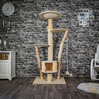 Naturkratzbaum 2084 Kratzbaum Natur Holz Design 170 cm hoch