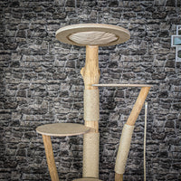 Naturkratzbaum 2084 Kratzbaum Natur Holz Design 170 cm hoch