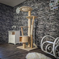 Naturkratzbaum 2084 Kratzbaum Natur Holz Design 170 cm hoch
