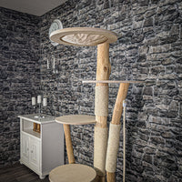 Naturkratzbaum 2084 Kratzbaum Natur Holz Design 170 cm hoch