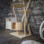 Naturkratzbaum 2088 Kratzbaum Natur Holz Design 185 cm hoch