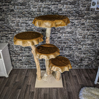 Naturkratzbaum 2091 Kratzbaum Natur Holz Design 145 cm hoch