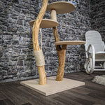 Naturkratzbaum 2093 Kratzbaum Natur Holz Design 145 cm hoch