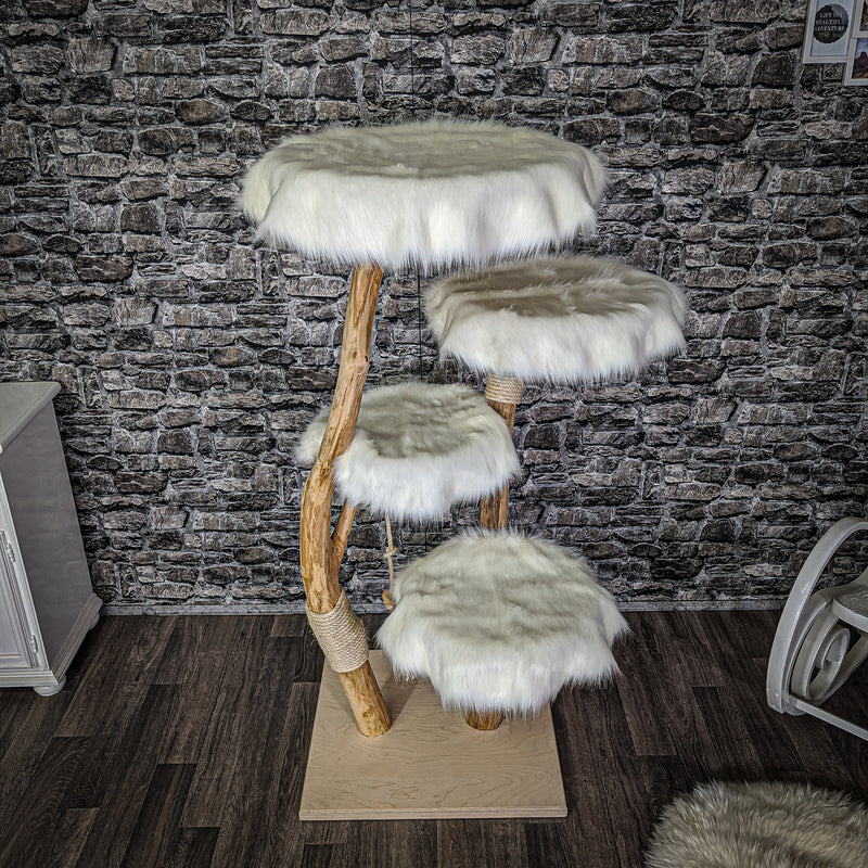 Naturkratzbaum 2093 Kratzbaum Natur Holz Design 145 cm hoch